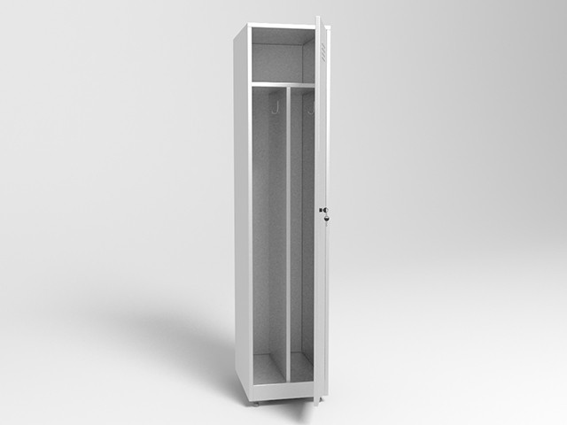 Шкаф для одежды одностворчатый металлический ШП-04