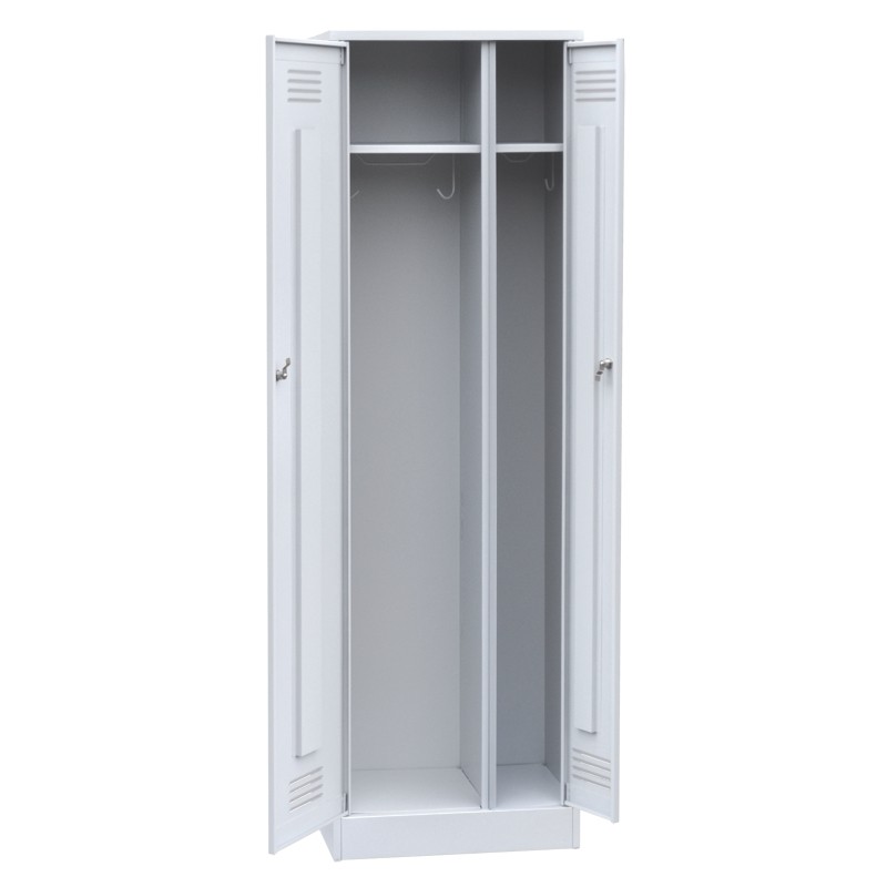 Шкаф для одежды двухстворчатый металлический ШМО-2